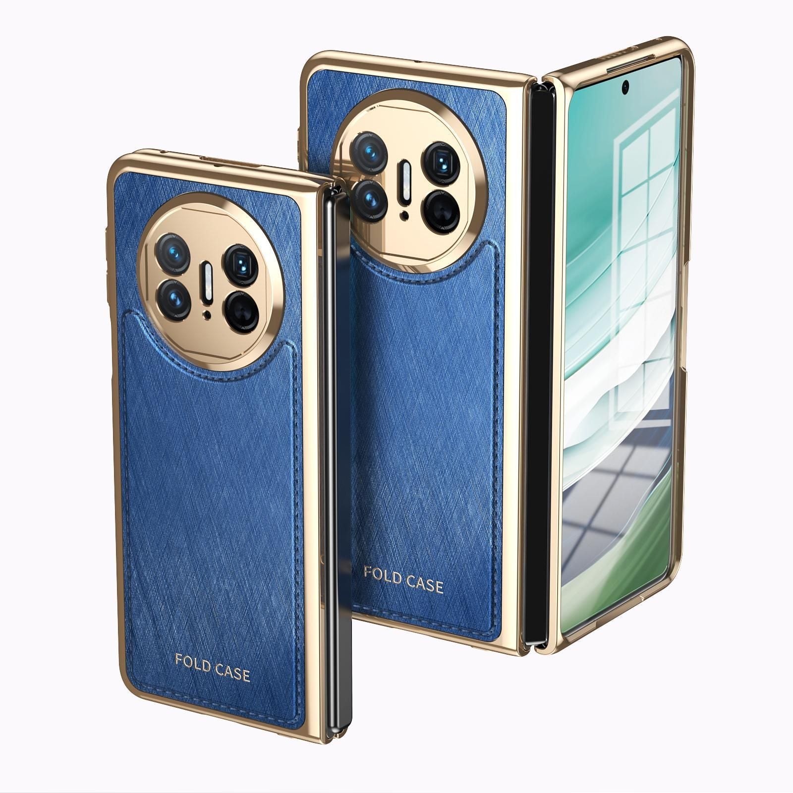 Plating Silver Brocade Case For Huawei Mate X5