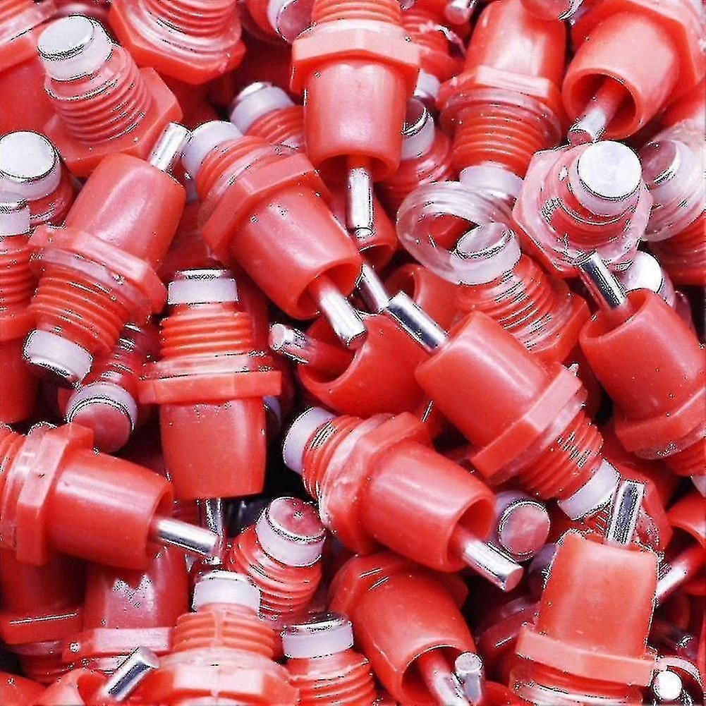 50 Pcs Chicken Waterer Feeder Poultry Nipples Drinker Drink Water Portable Supplies zxin