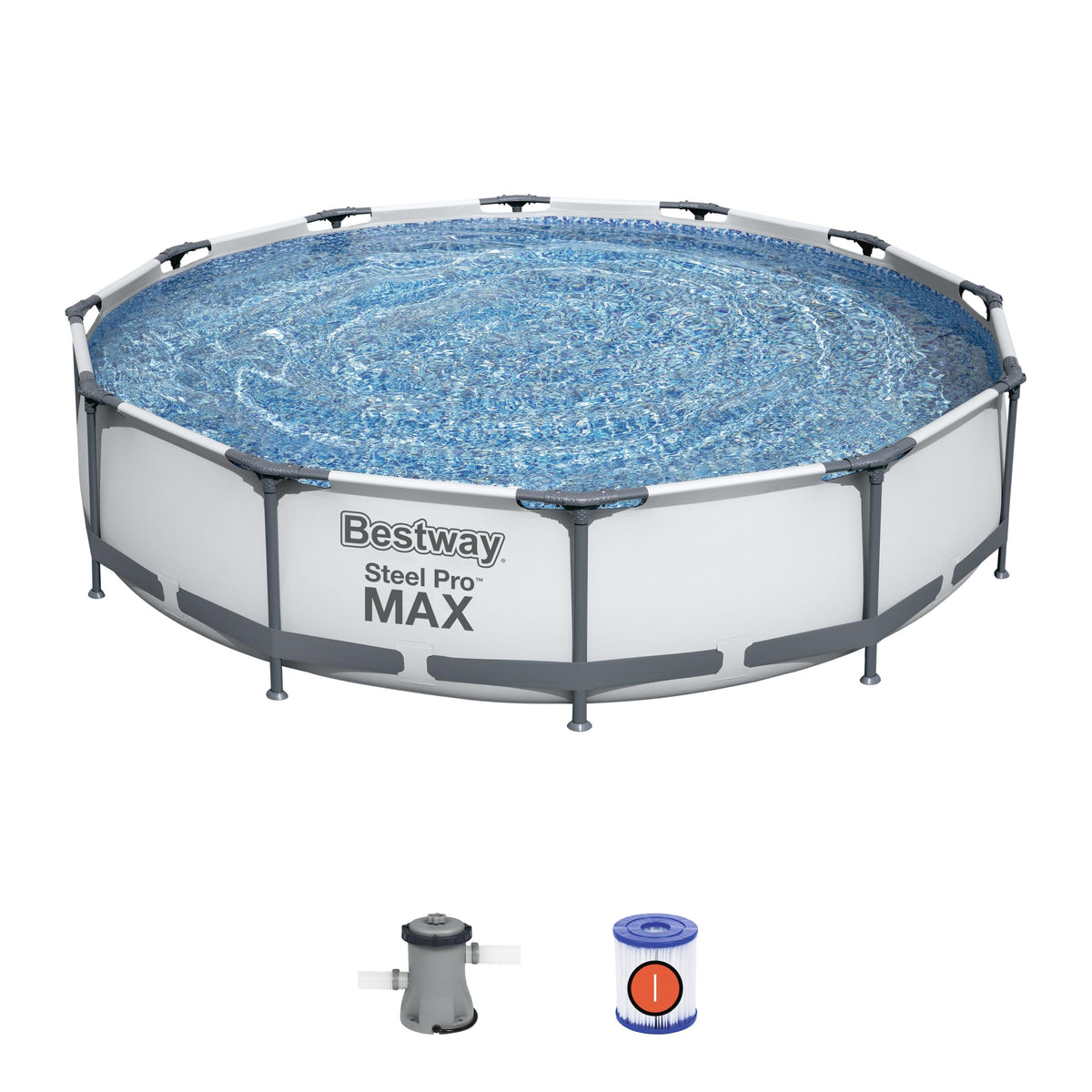BWAY POOLSET STLPRO MAX 366X76CM