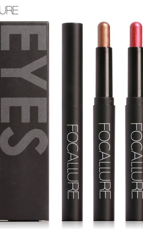 Focallure 12 Colors Eyeshadow Stick Eye Shadow Pallet Face Eyes Makeup Pen Long-lasting Waterproof