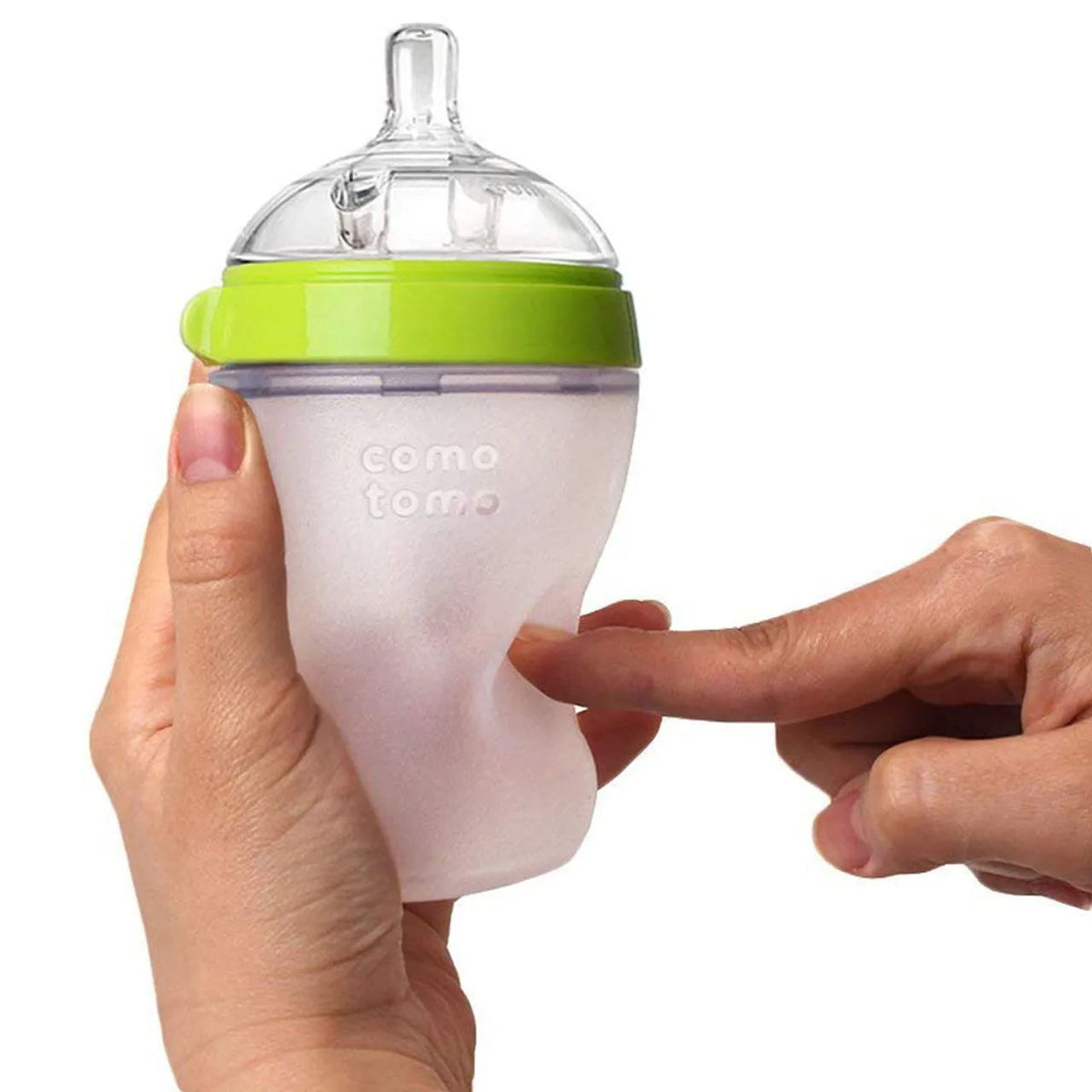 Comotomo - Natural Feel Baby Bottle Single Pack - Green - 250ml