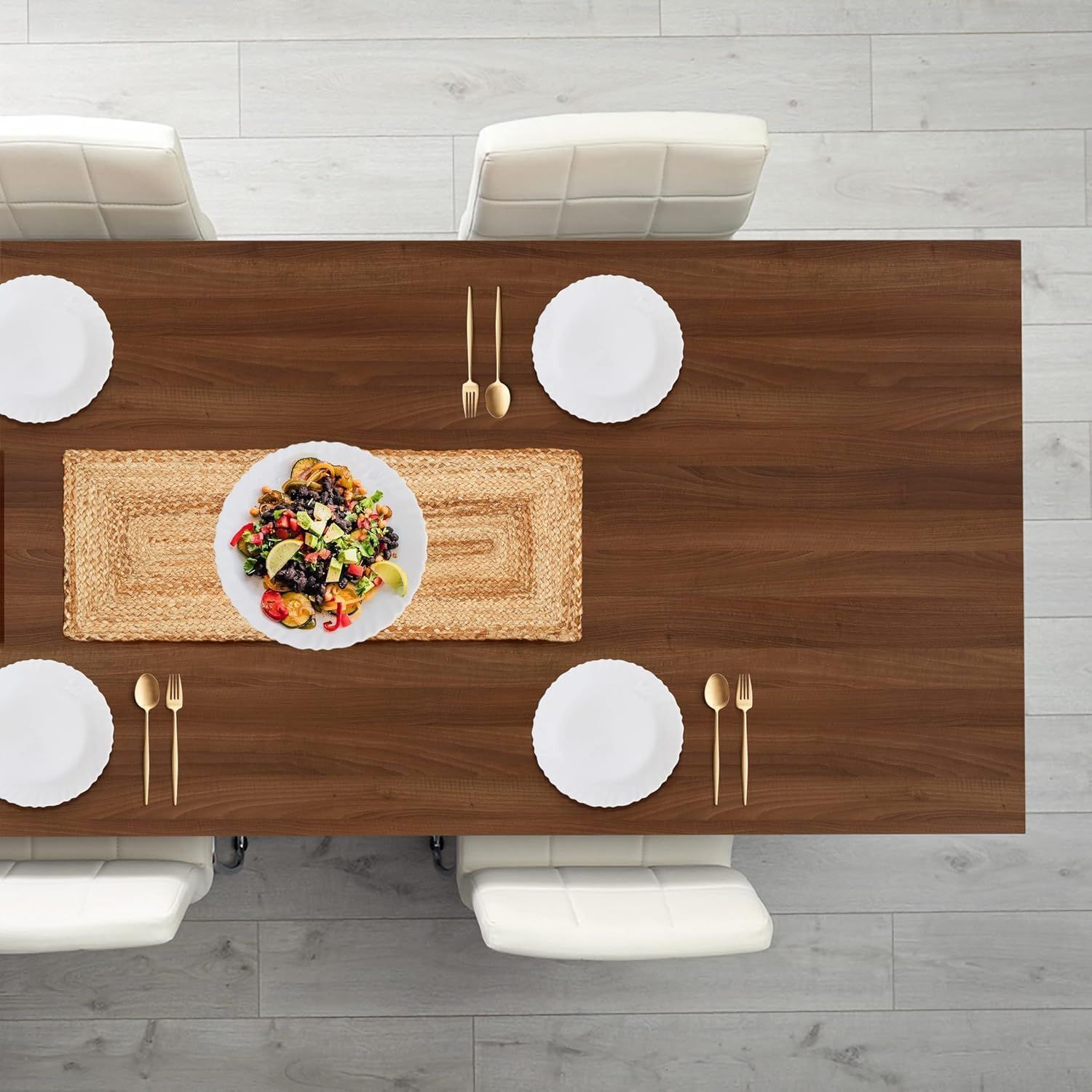 AIESY®- Jute Braided Organic Reversible Table Runner