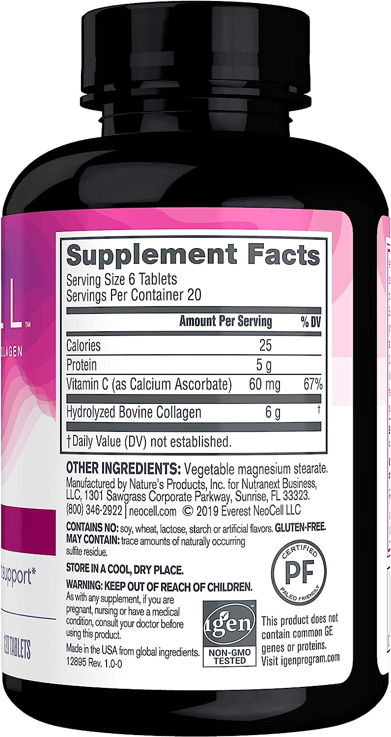 Neocell Super Collagen PLUS C - 120 Tablets, Expiry 31st Jan 2024