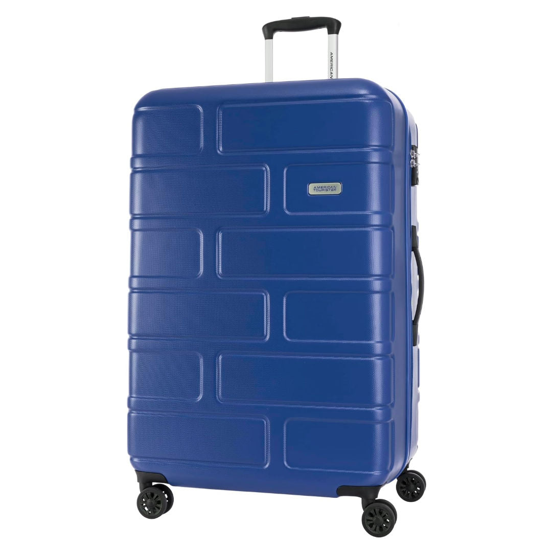 American Tourister Bricklane Hard Luggage Trolley Bag, Blue