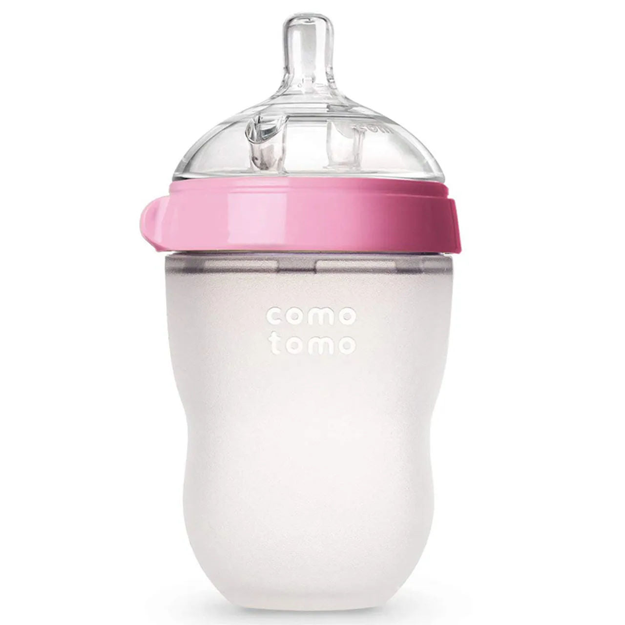 Comotomo - Natural Feel Baby Bottle Single Pack - Pink -250ml
