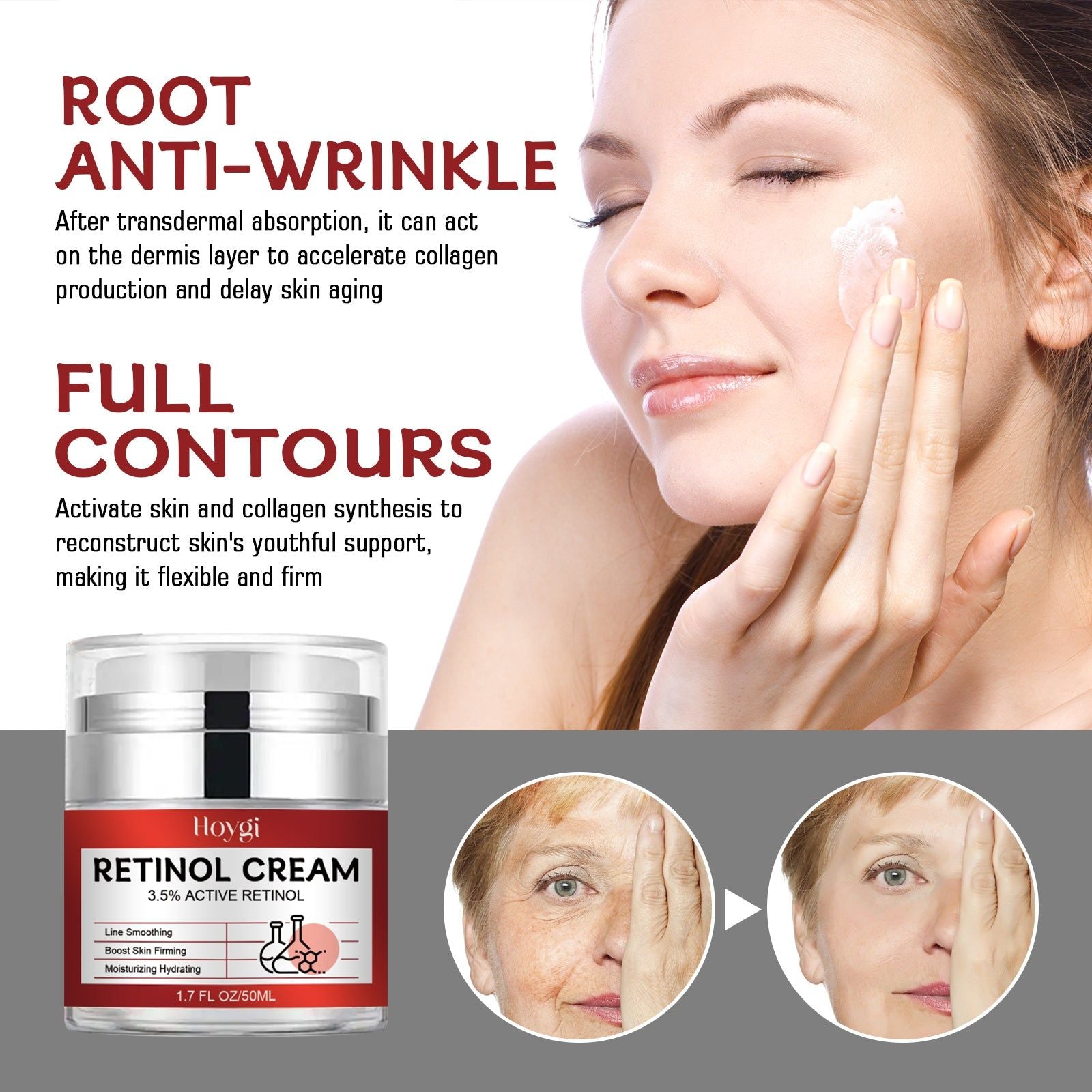 Revitalize Your Skin with Retinol Firming Cream, Anti-Aging, Moisturizing, Glow ,50ml