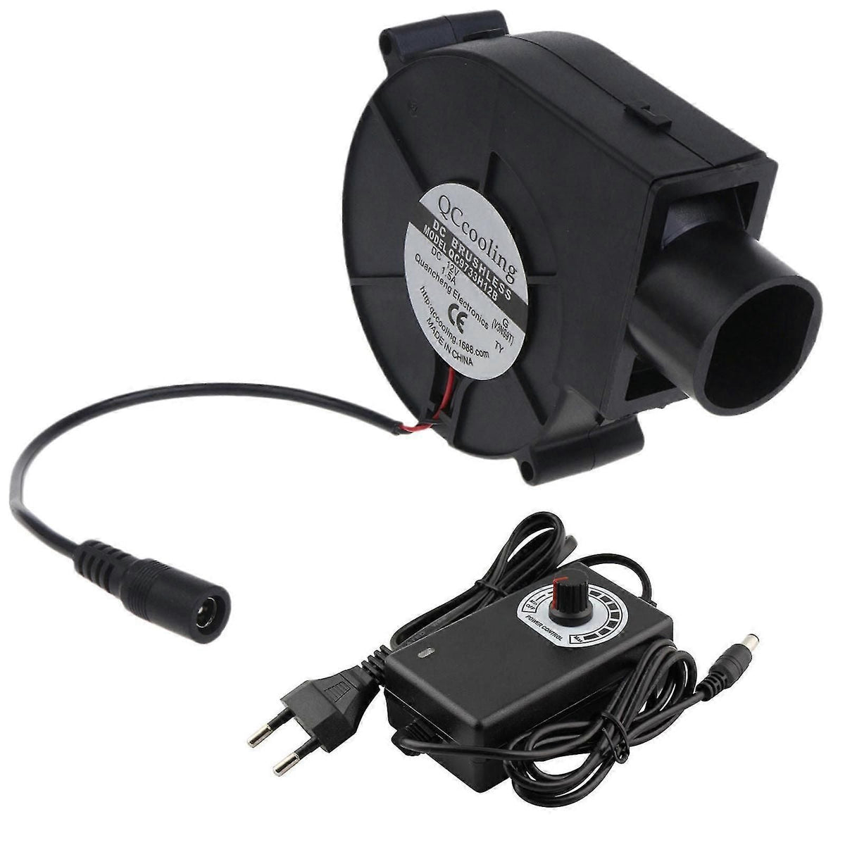 9733 Dc12V 4500Rpm Electric Bbq Blower Fan With Eu Plug