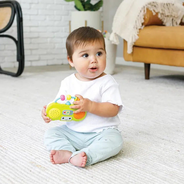 Infantino Music & Light Pretend Mini Boombox – Baby Sensory Toy