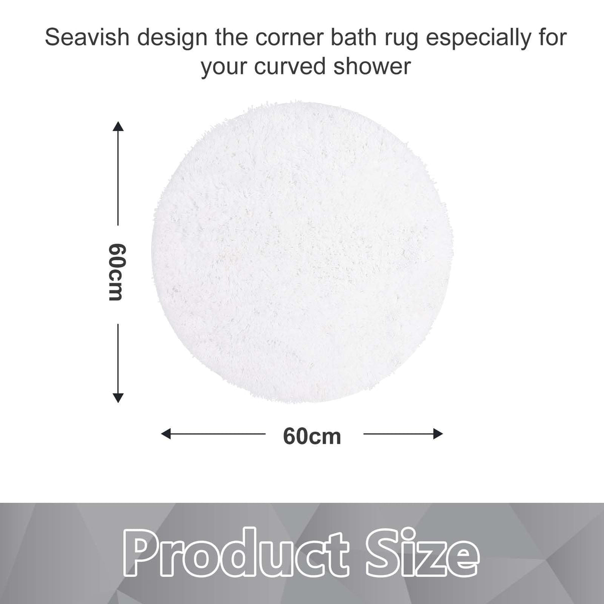 AIESY® Super Soft Modern Shaggy Anti-Slip Bath Mat for Home