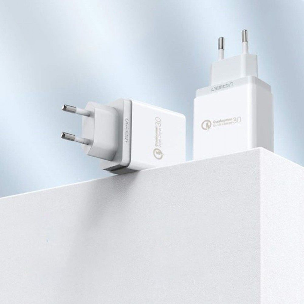 UGREEN CD122 18W Quick Charge 3.0 USB Wall Charger, EU Plug, Fast Charging Adapter