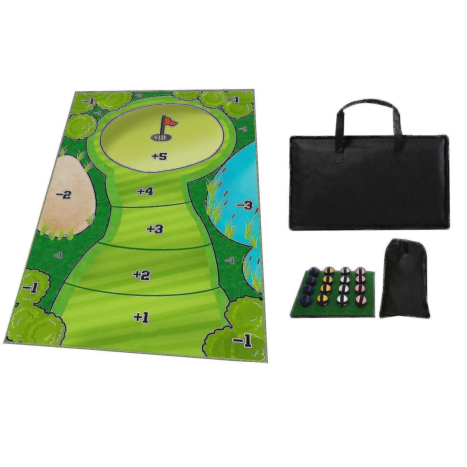 Indoor Casual Golf Game Set Casual Golf Game Set Party Golf Hitting Mats 2024 New Good - J