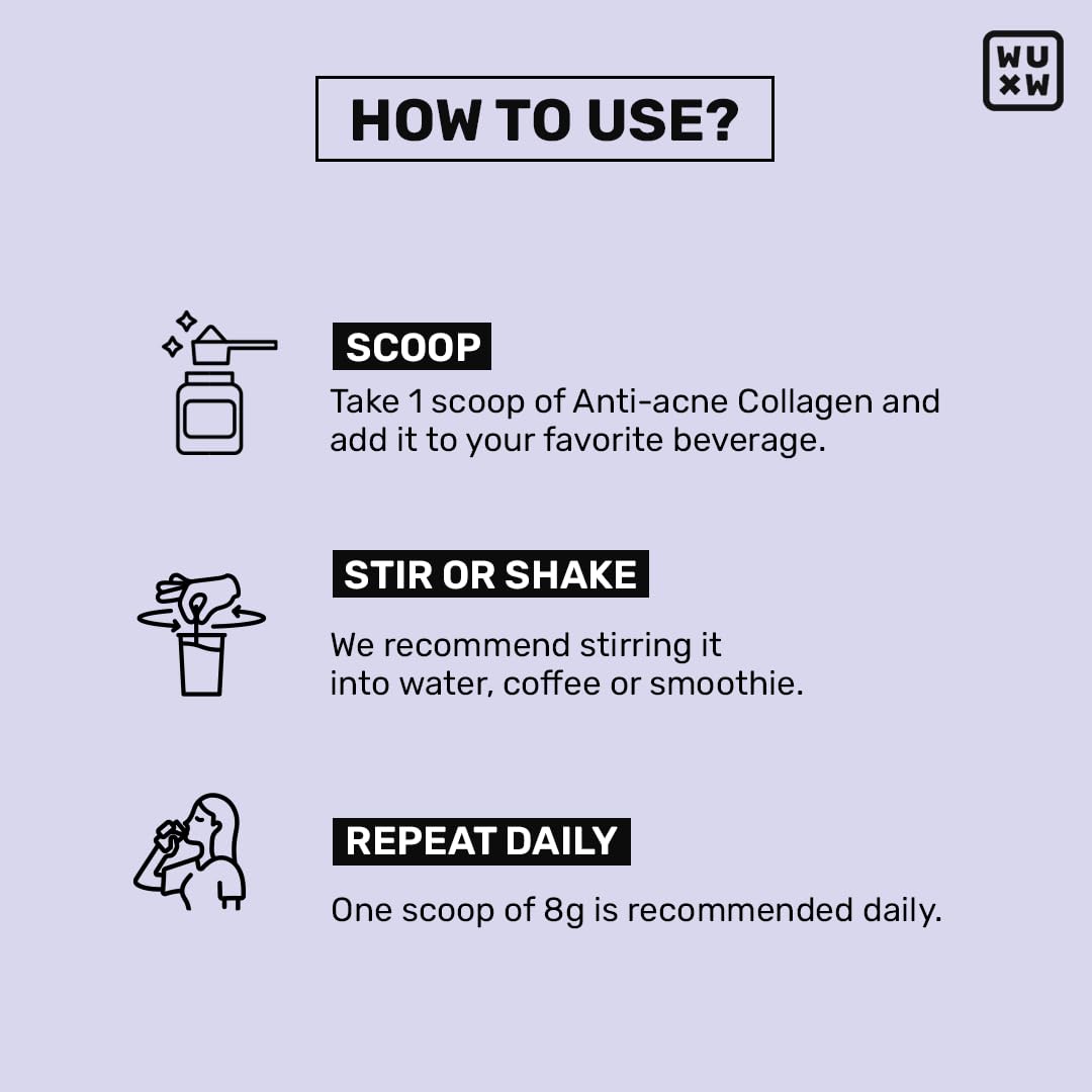 What’s Up Anti Acne Collagen Black Currant Flavor 200g