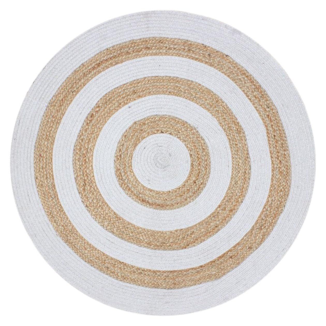 AIESY®  Beautiful Reversible Geometric Pattern Jute Ideal Rug