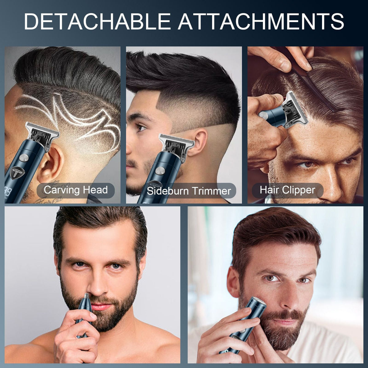 3 in 1 USB Rechargeable Hair Clipper Kit