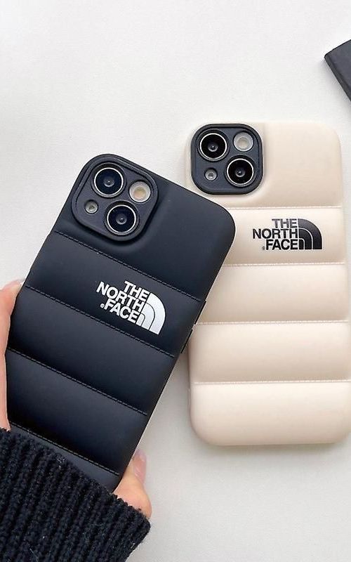 For iPhone 14/14 Pro/14 Plus/14 Pro Max - Winter Down Jacket 3D Puffer Soft Cloth Phone Case
