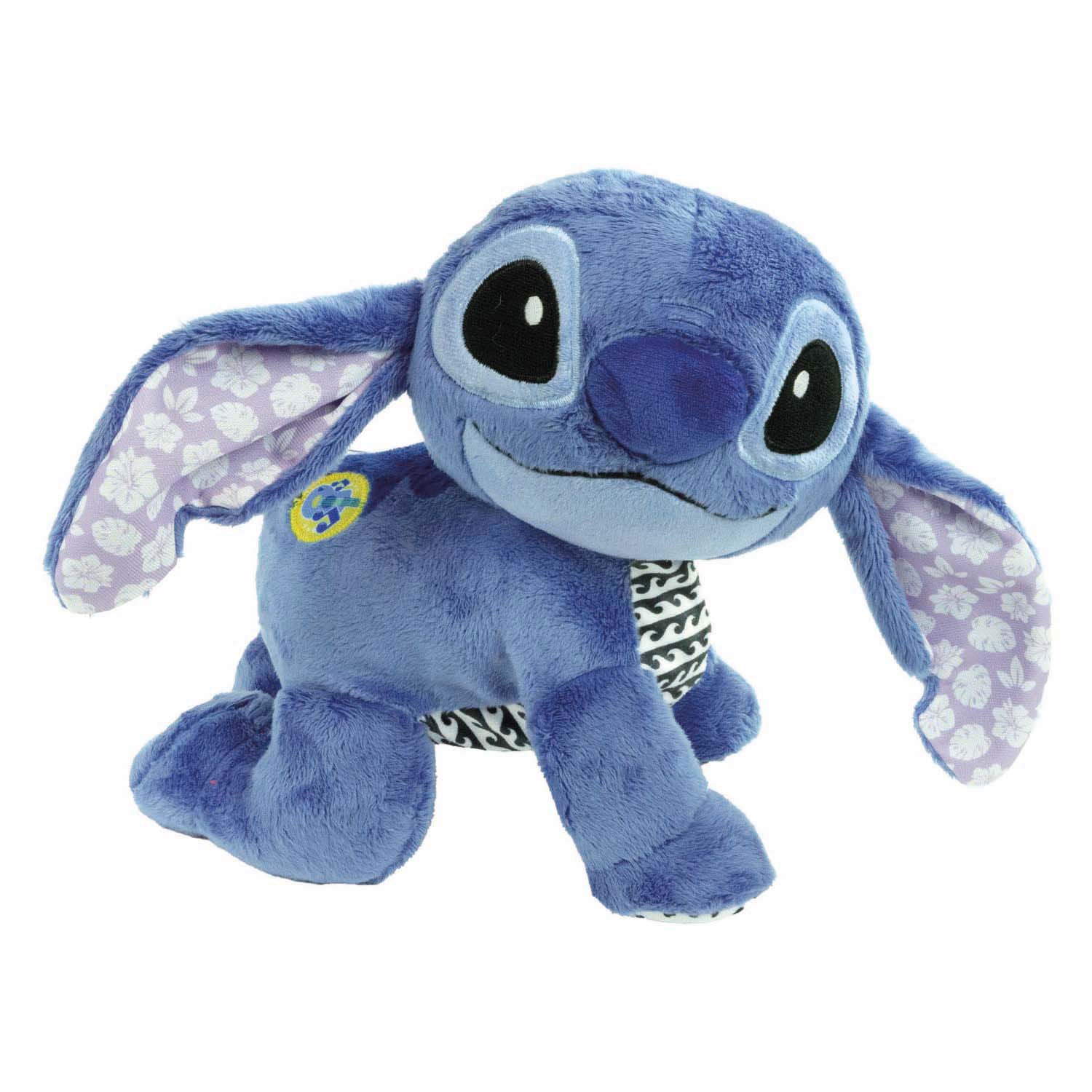 Clementoni Disney Baby Disney Lilo & Stitch Stitch Crawl With Me Interactive Plush Toy 23 x 16 x 26 cm, Blue, 6 Months to 3 year