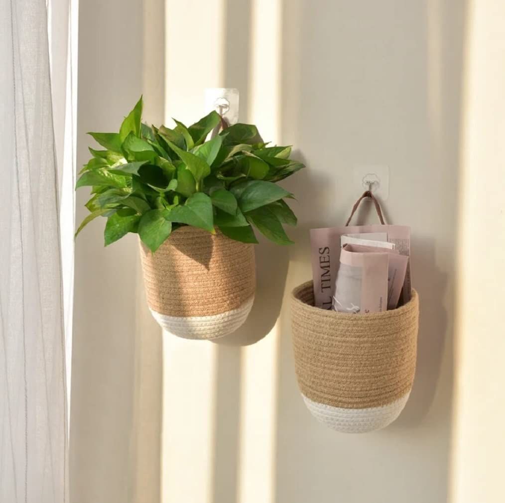 AIESY® Modern Decorative Handcrafted Plant Hanging Rope Basket