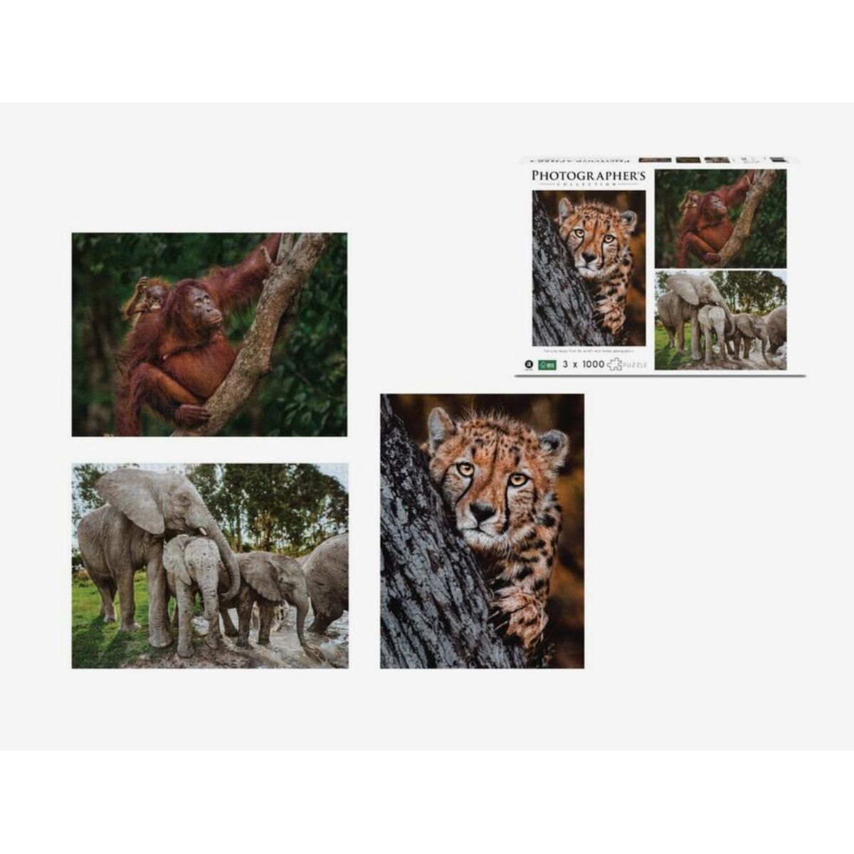 Ambassador Photographer's Collection Donald Boyd Tri-Pack Jigsaw Puzzle, Pack of 3, 1000+ Pieces, 4+ Years