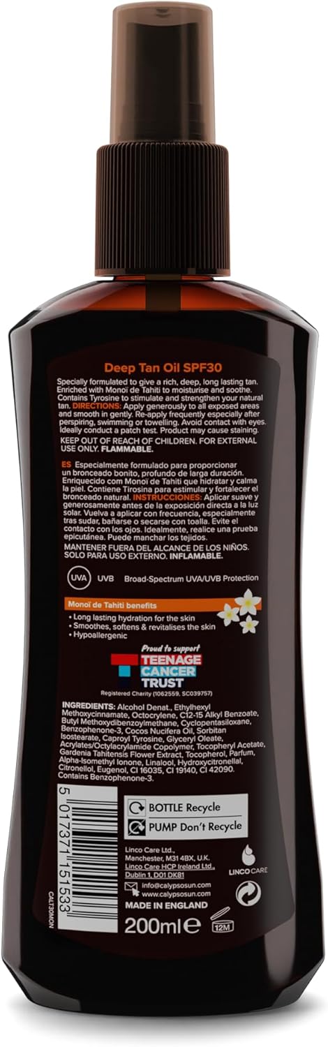 Calypso Deep Tanning Oil Spf30 Spry 200m
