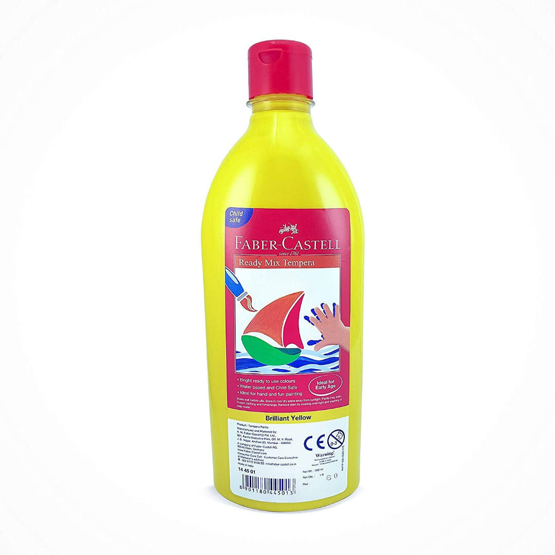 Faber-Castell Ready Mix Tempera Color, 500ml, Assorted