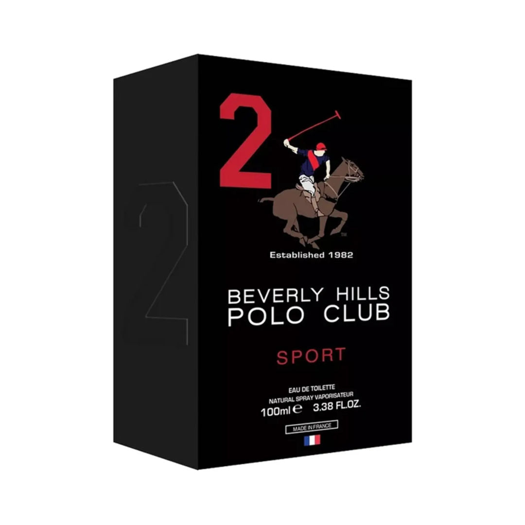 Beverly Hills Polo Club Sport No. 2 Eau de Toilette for Men, 100ml - Makasib Offer