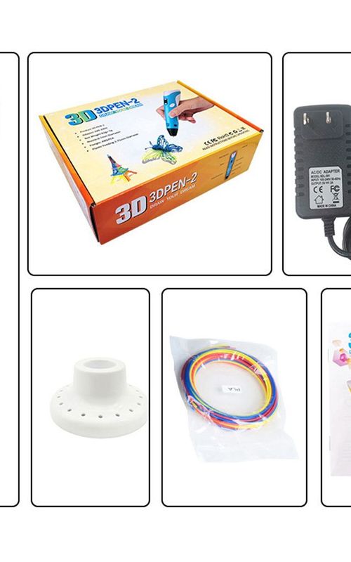 3D Printing Pen Kit DIY Printer Drawing Art Pen With 3 Colors 1.75mm PLA Filaments