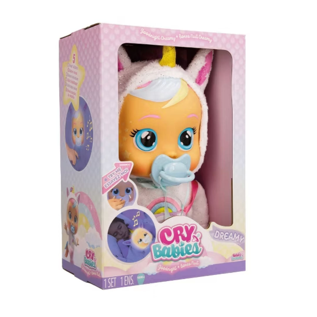 Cry Babies Goodnight Dreamy Interactive Doll, 30cm, For Age 18+ Months
