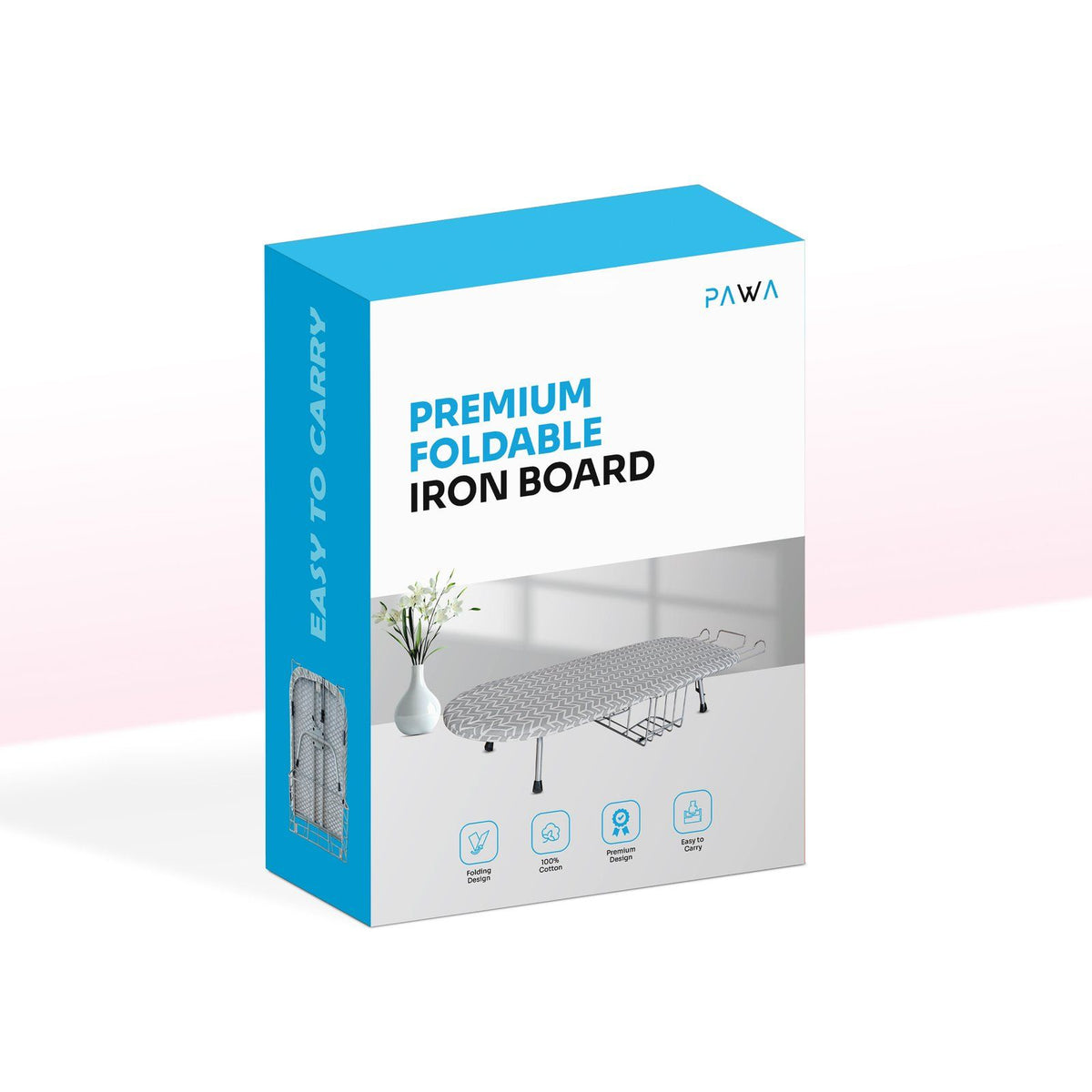 Pawa Premium Foldable Iron Board, Black