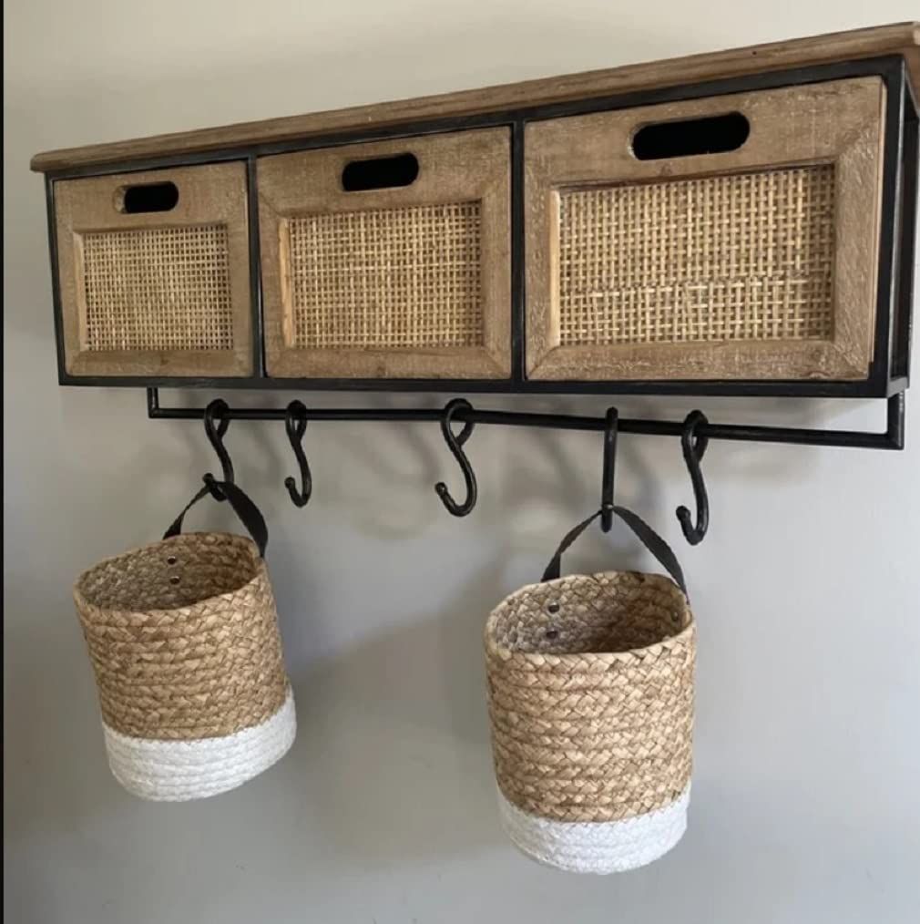 AIESY® 2Pcs Handcrafted Decorative Plant Hanging Baskets