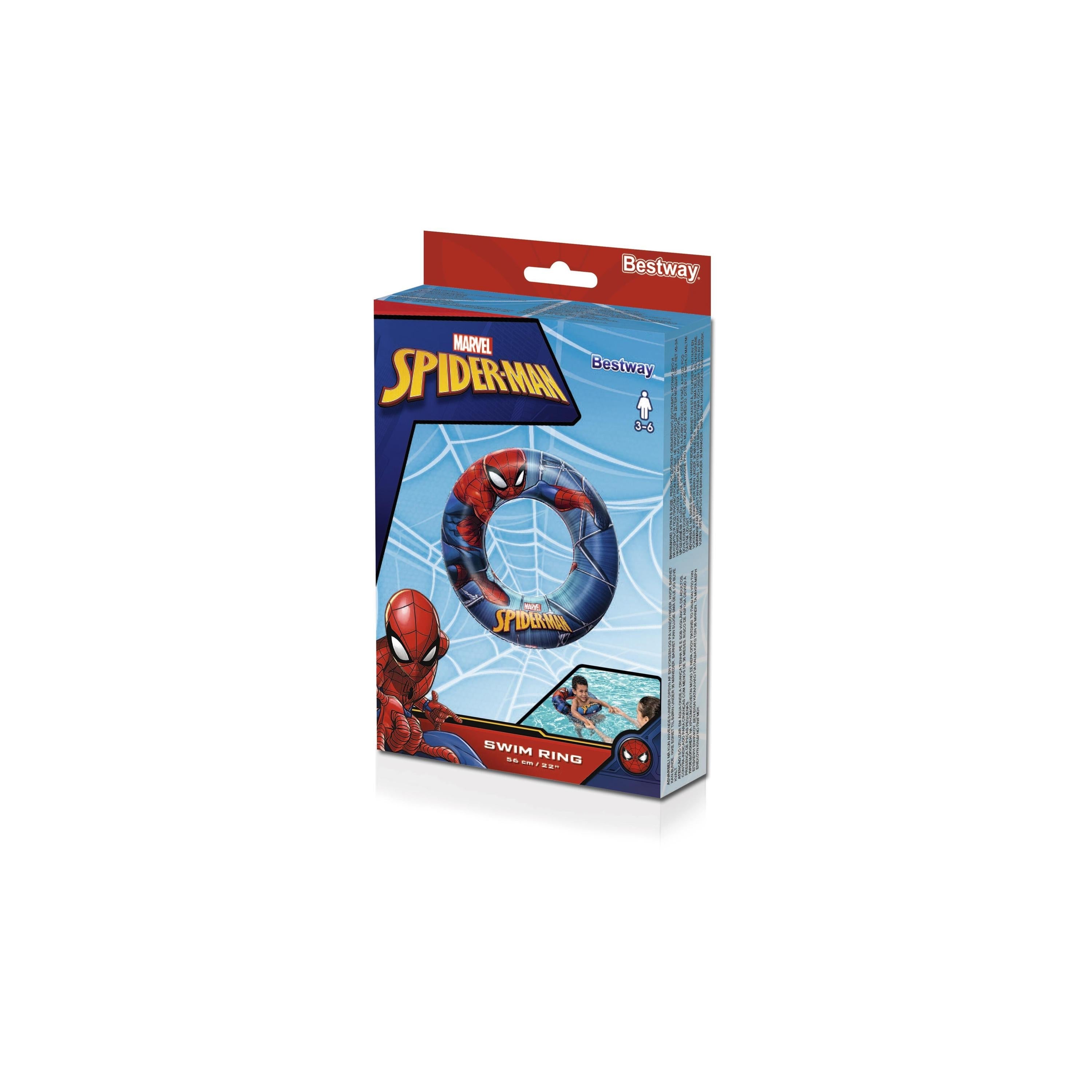 BWAY SPIDERMANSWIM RING 56CM