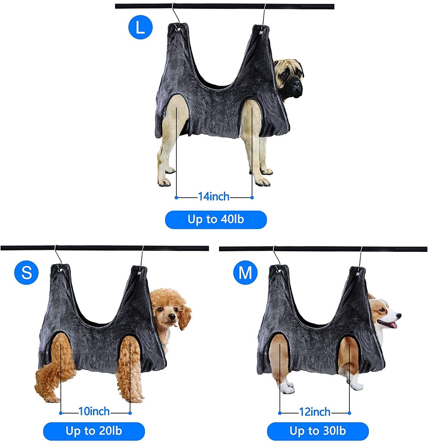 2 In 1 Pet Grooming Nail Trimming Hammock Helper Drying Towel Restraint Bag