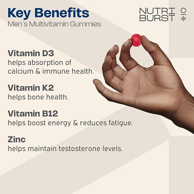 Nutriburst Men's Vitamins Wild Berry 60 Gummies