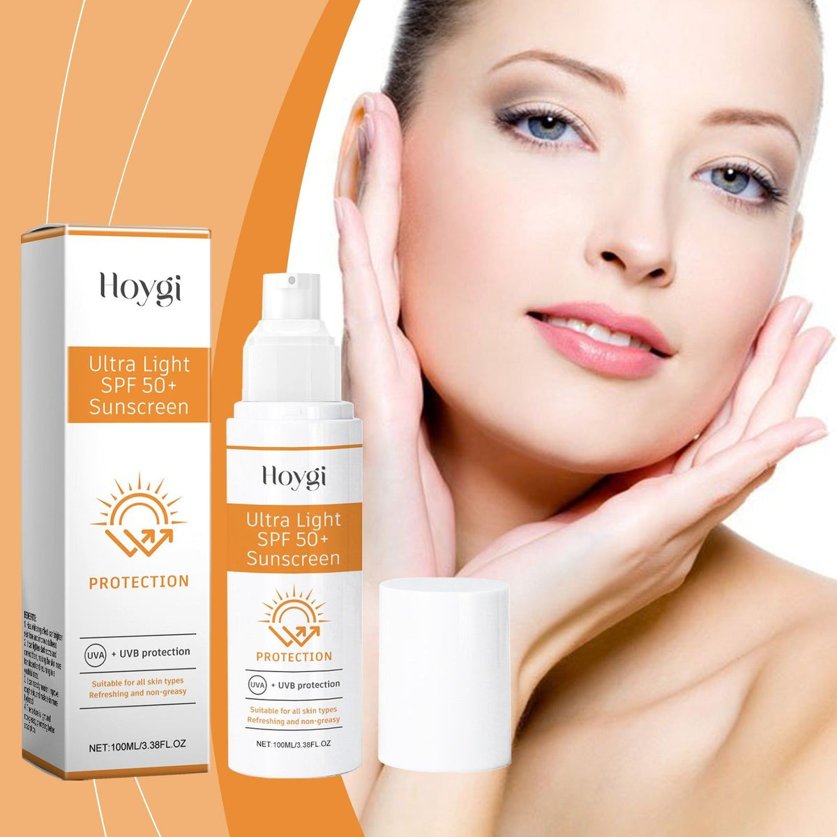 Moisturizing Skin Cream, UV Protection, Breathable, Acne-Free, Hydrating Face Lotion ,100ml