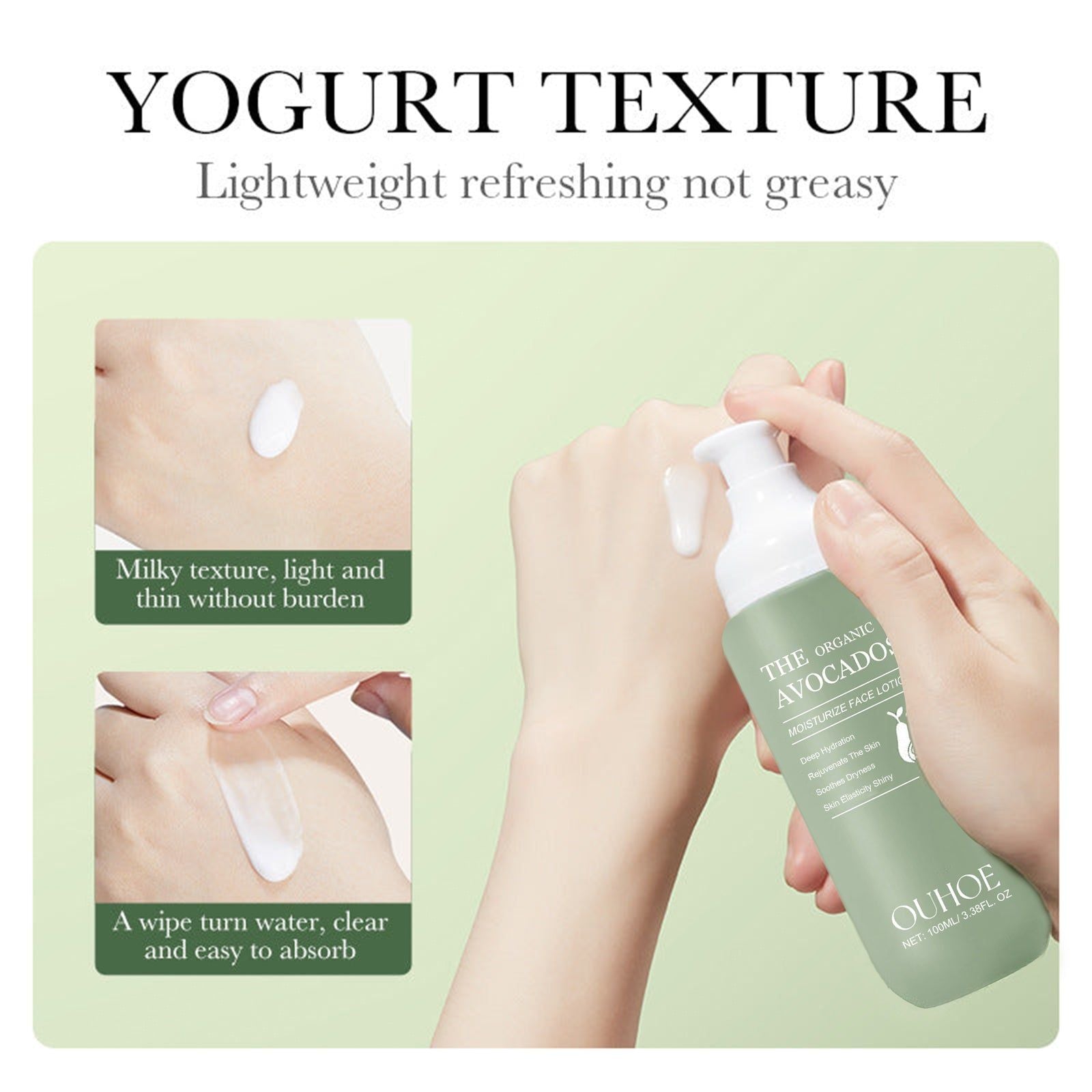 Ultimate Hydrating Moisturizer for Bright, Soft, and Firm Skin with Avocado ,100ml