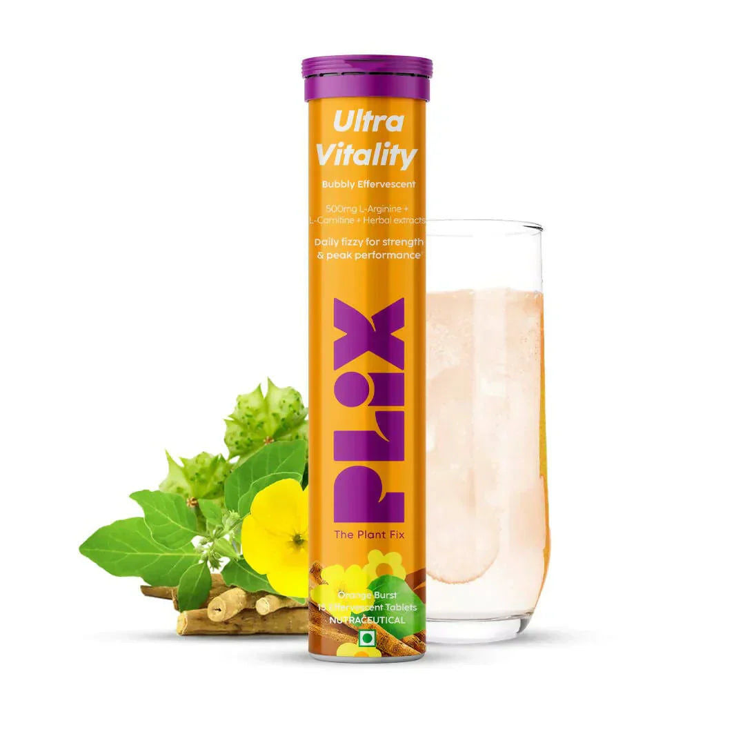 Plix Ultra Vitality Orange Burst 15 Effervescent Tablets