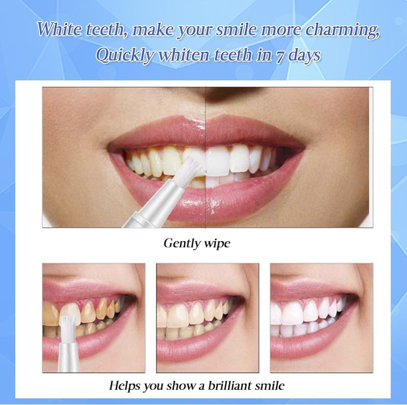 2PCS EFERO Teeth Whitening Pen, Effective Stain Remover for Coffee, Tobacco & Yellow Teeth, Oral Care Whitening Stick 5ml