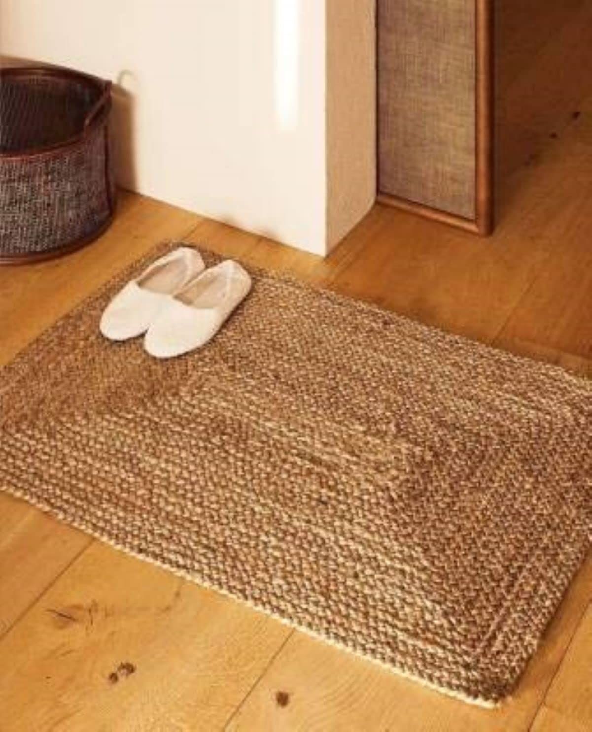 AIESY® Handwoven Jute Chindi Braided Carpet for Home