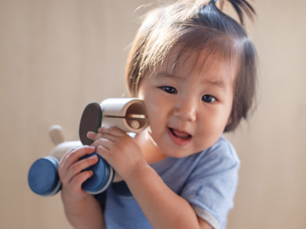 PlanToys Push and Pull Puppy — Wooden Walking Toy
