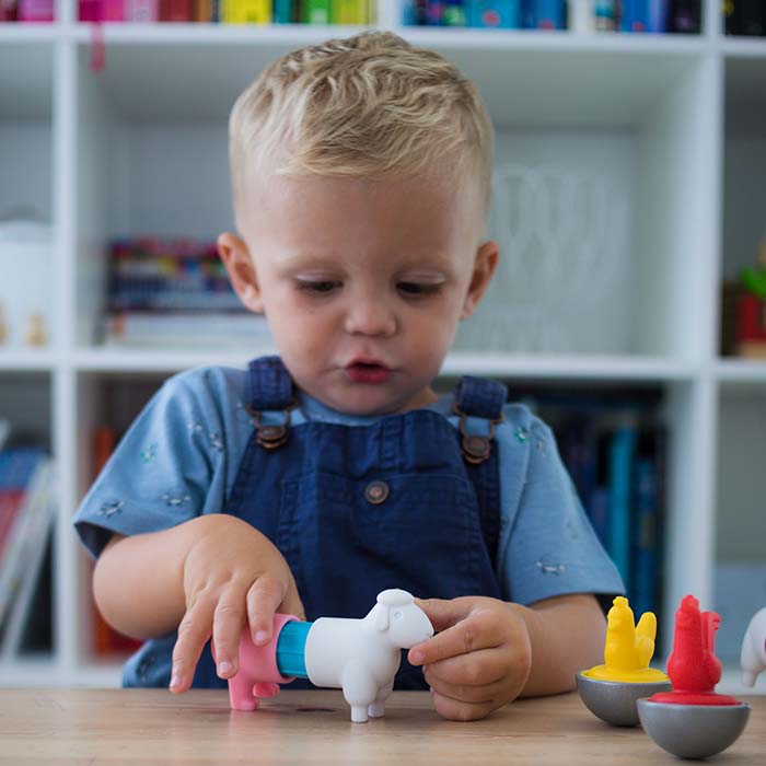 SmartMax My First Farm Animals — Magnetic Building Toy