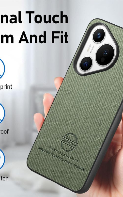 Twill Fabric Leather Phone Case For Huawei Pura 70