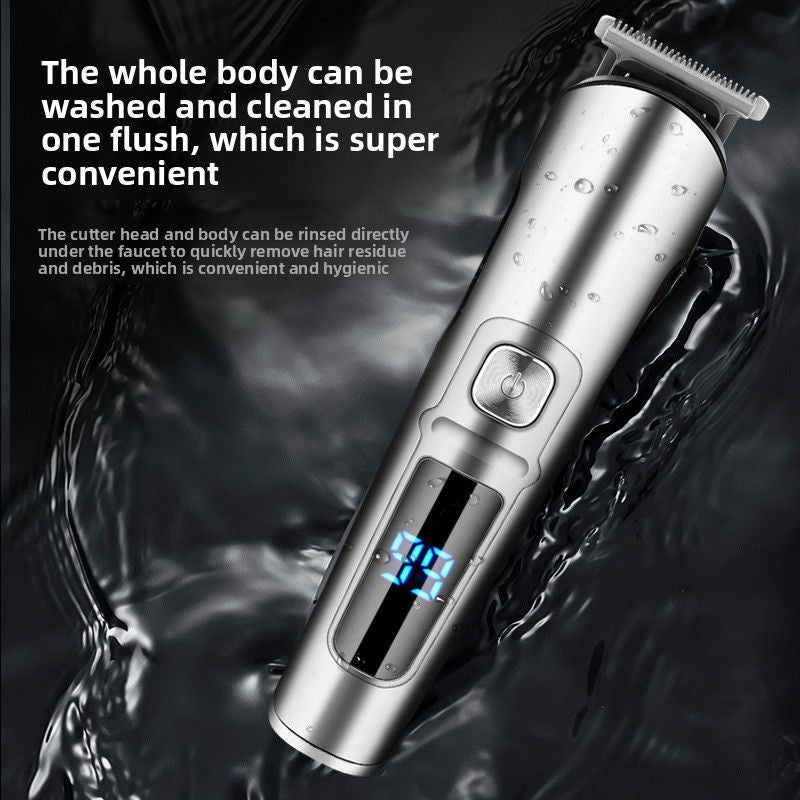 Waterproof Hair Clipper with LED Display