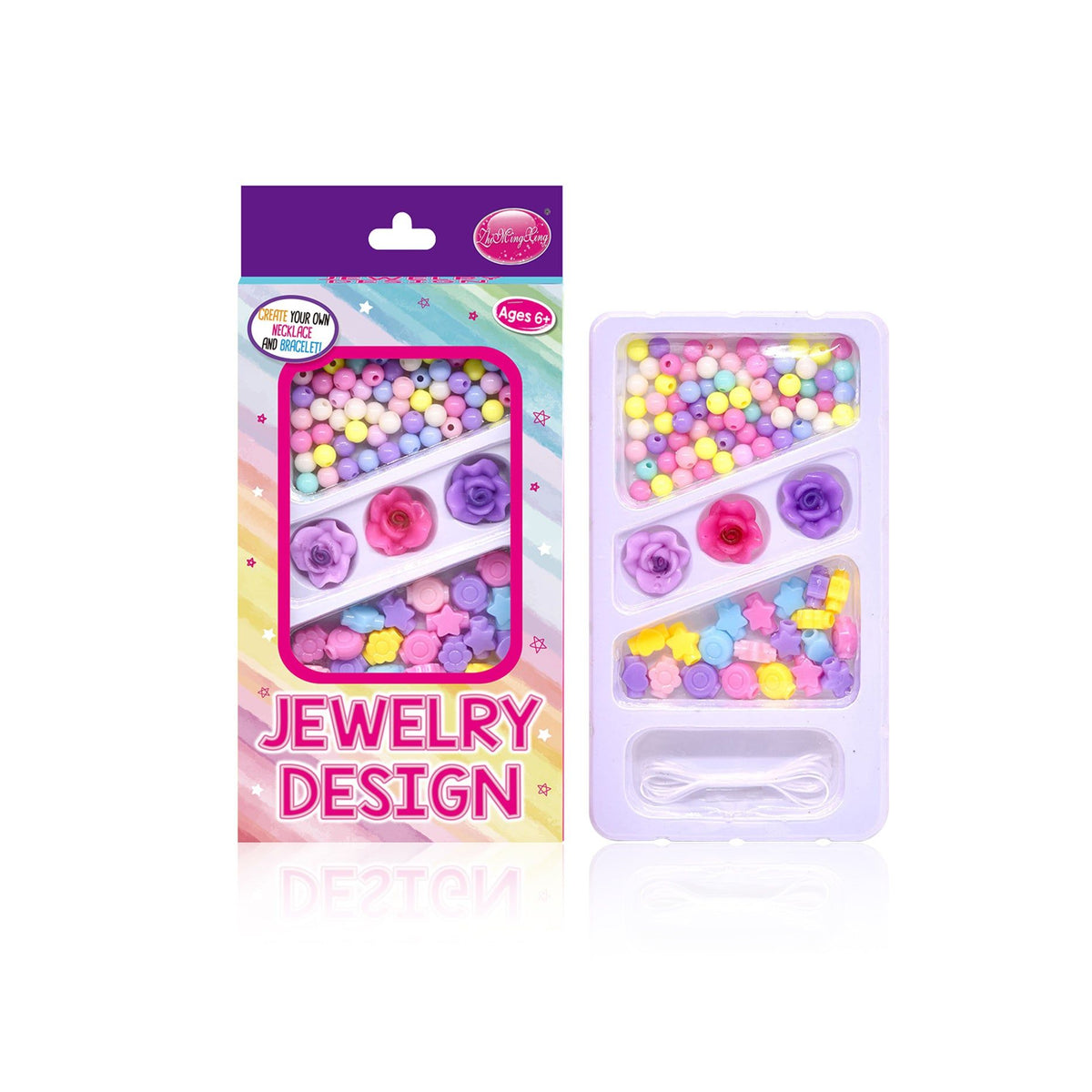 Creative Kids Bracelet Set, DIY Jewelry Kit for Parent-Child Fun, Safe and Educational ,1 set