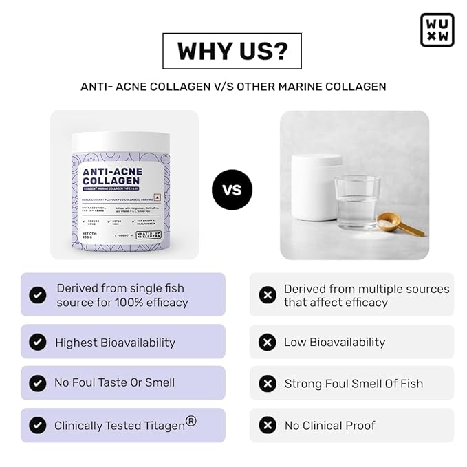 What’s Up Anti Acne Collagen Black Currant Flavor 200g