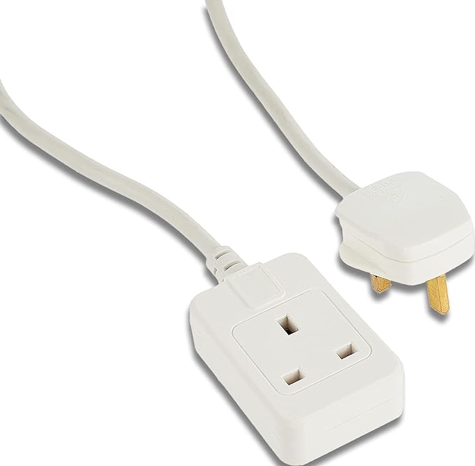 Brennenstuhl 1166573015 Extension cable for indoor use perfect for home and office with 13A BS plug,5 Meter, White
