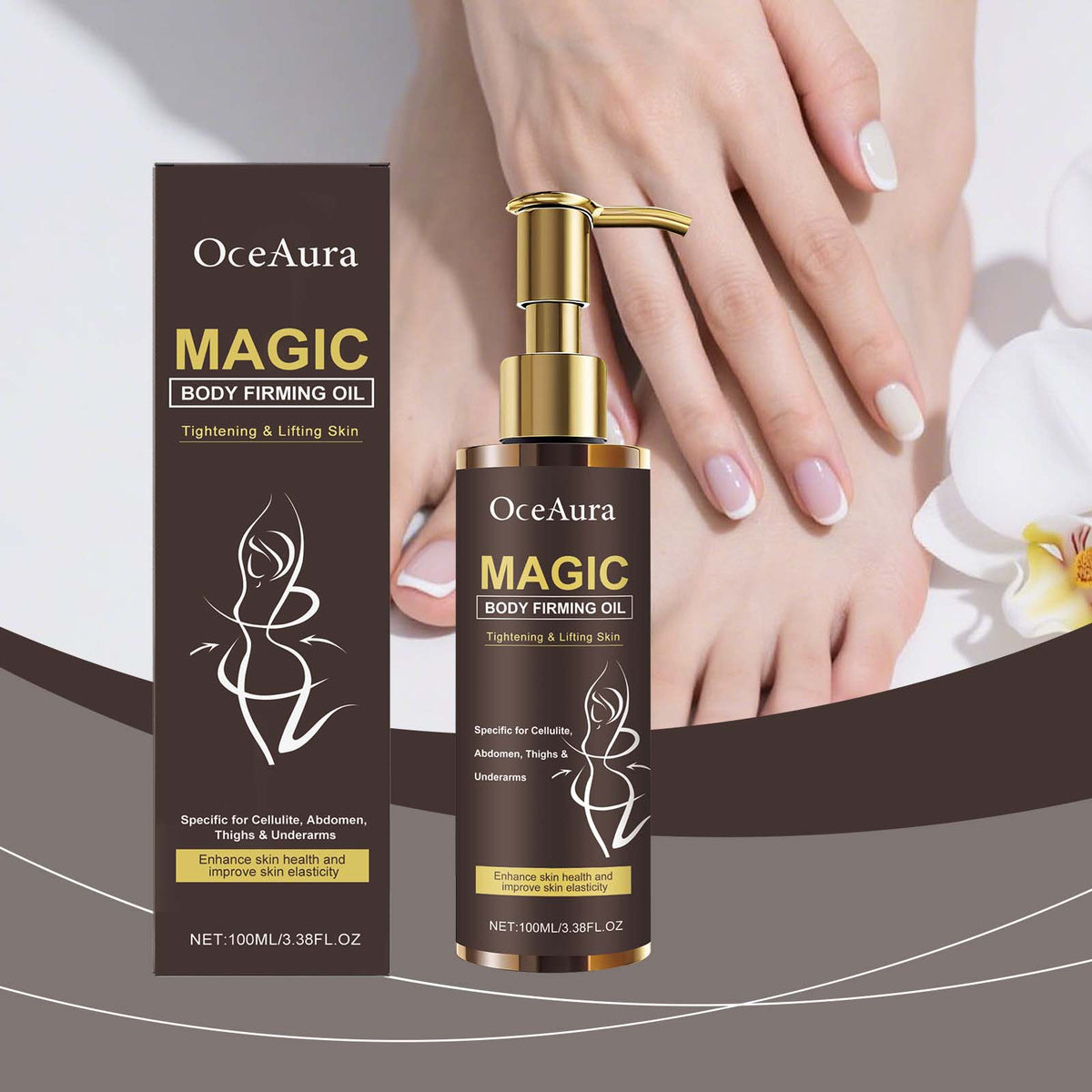 Body Care Oil, Hydrating, Non-Sticky, Smooth & Elastic Skin, Daily Nourishment ,100ml