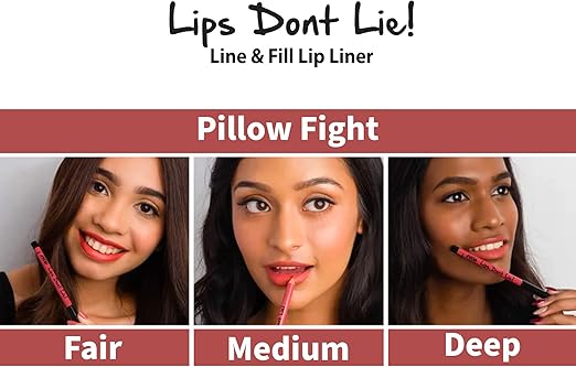 Nykaa lips Don't Lie Lip liner Pillow Fight02
