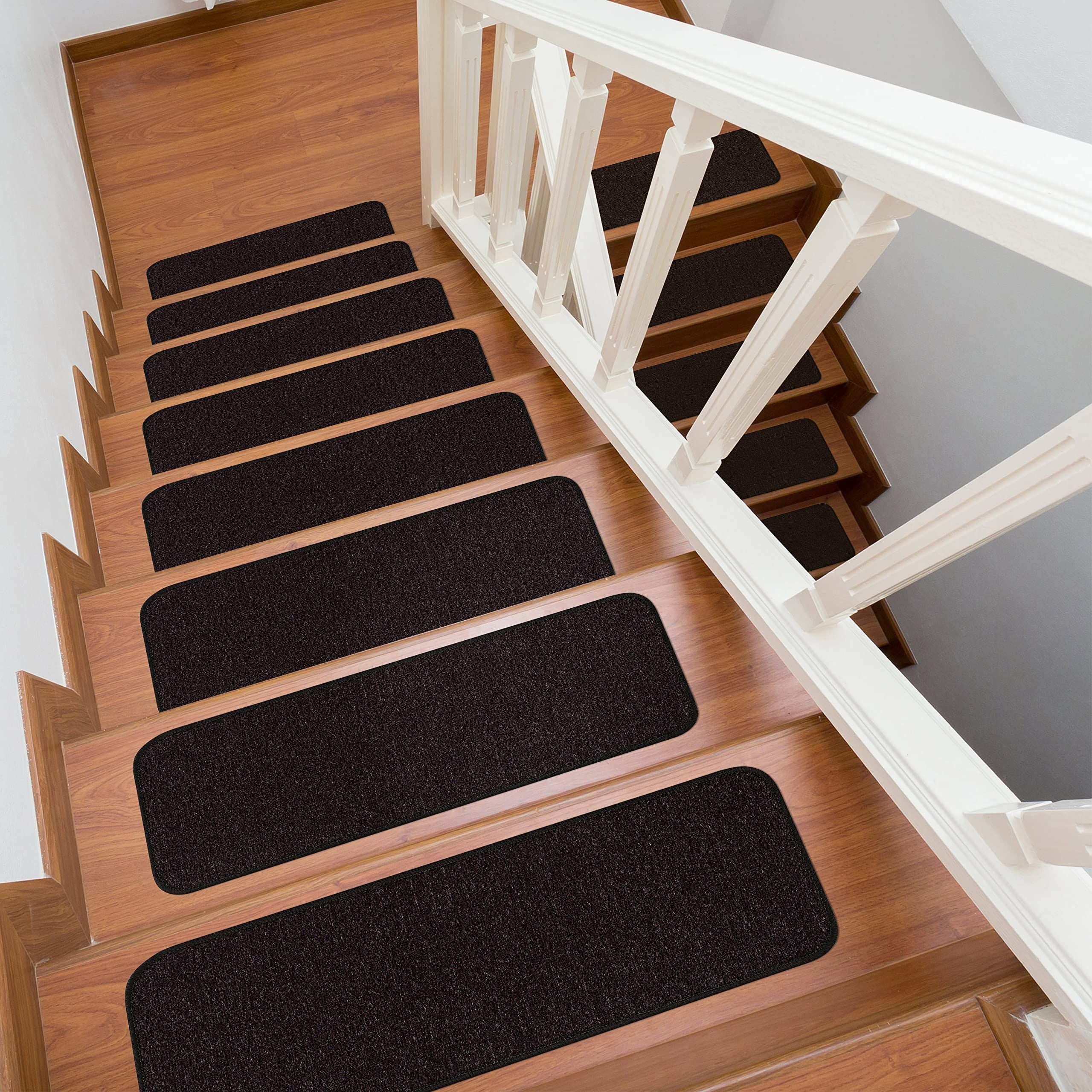 Soft Anti-Skid Rubber Backing Beverly Stair Step Treads