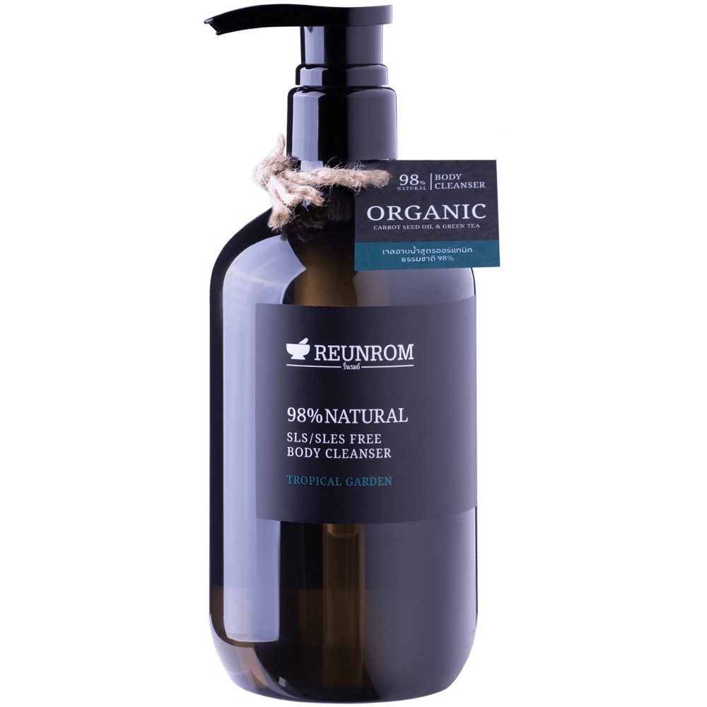 98% Natural SLS/SLES Free Body Cleanser 500ml Reunrom Tropical Garden