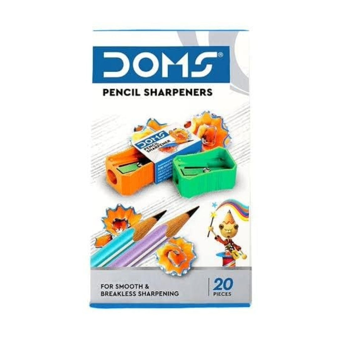 DOMS Regular Color Sharpener Jar, 20 Pieces 8174
