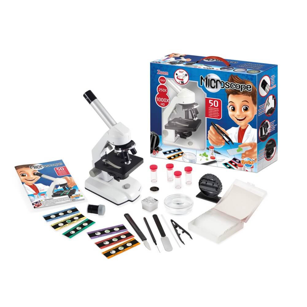 Buki France Microscope with 50 Experiments Science Kit